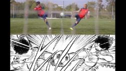 Supercampeones: japoneses imitaron doble tiro de Oliver y Tom