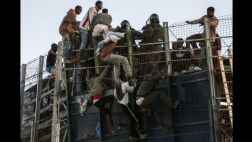 500 inmigrantes africanos ingresan violentamente a España