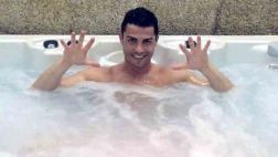 Cristiano Ronaldo compartió foto "relajándose" en un jacuzzi