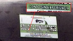 Empresa de buses pide "choferes con o sin experiencia"