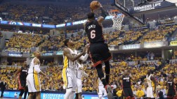 LeBron y la super clavada que anotó esta noche para Miami