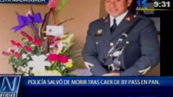 Suboficial PNP salvó de morir tras caer desde el by pass de VES