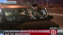 Santa Anita: policía halló 6 kg. de cocaína en carro abandonado
