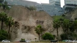 Temblor en Lima: fotografiaron deslizamientos en Costa Verde