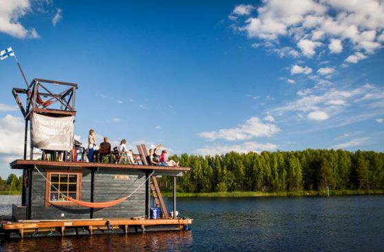 Espacio relajante: Este sauna flotante causa furor en Finlandia
