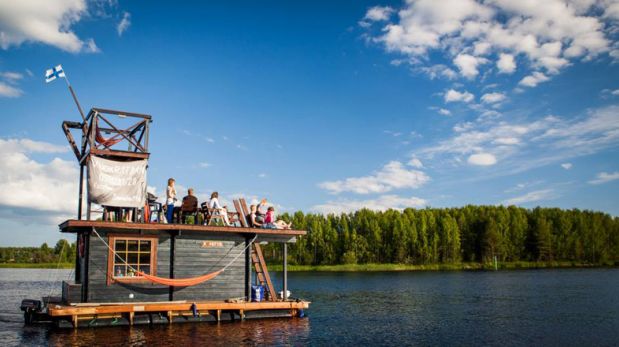 Espacio relajante: Este sauna flotante causa furor en Finlandia