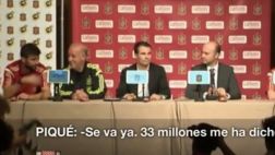 Piqué reveló sin querer la salida de Fábregas del Barcelona