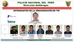 Presentan banda que traficaba droga desde el Jorge Chávez