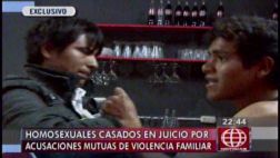 Pareja de homosexuales casados se acusan de violencia familiar