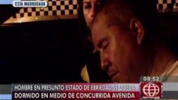 Chofer se quedó dormido al conducir en plena avenida Larco