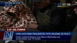 Klever Meléndez fue trasladado al penal Castro Castro