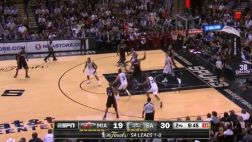 NBA: la finta que dejó en ridículo a dos jugadores de los Spurs