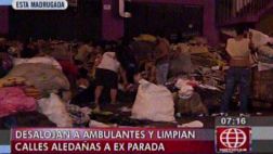 Dos mil ambulantes fueron desalojados de Urb. Manzanilla