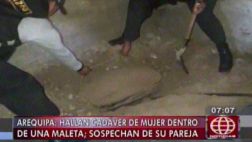 Cadáver de una mujer fue hallado dentro de una maleta enterrada
