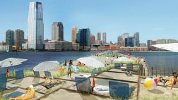 Proponen construir una 'playa flotante' en pleno Nueva York