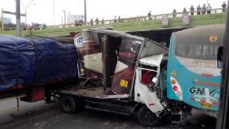 Un accidente en plena Panamericana Sur
