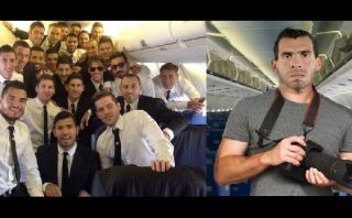 ¿Tévez en el avión argentino? La broma que circula en Twitter