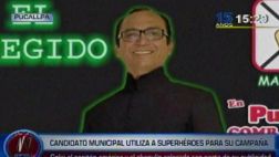 Pucallpa: el candidato que utiliza superhéroes para su campaña