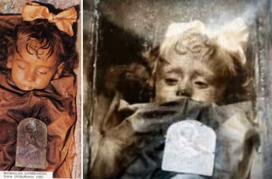 Rosalía, la niña momificada que parece abrir los ojos