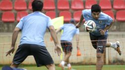 Suárez entrenó por primera vez desde su operación sin molestias
