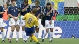 El golazo de Suecia que eliminó a Argentina en el Mundial 2002