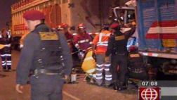 Vía de Evitamiento: chofer de camión quedó atrapado tras choque