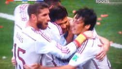 Xabi adelantó a España ante Holanda con este gol de penal