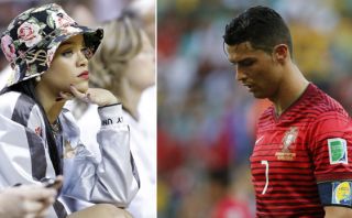 Rihanna sufrió con la derrota de Portugal en el Mundial