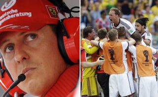 Alemania goleó con la buena estrella de Michael Schumacher
