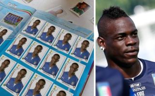 Balotelli llenó solo con sus figuras álbum Panini del Mundial