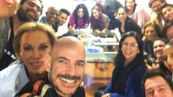 Ricardo Morán publicó ‘selfie’ con equipo de "La banda"