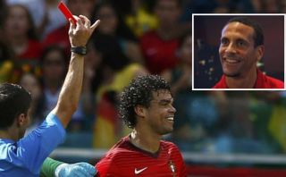 Pepe y su expulsión: Ferdinand insultó al luso en Twitter