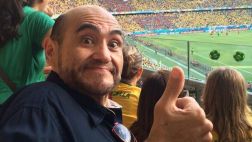 El 'Señor Barriga' alentó a México en partido contra Brasil