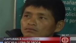 Pasajero de bus fue detenido con 4 paquetes de droga