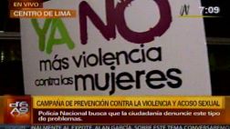 Policía realizó campaña contra acoso sexual en Metropolitano