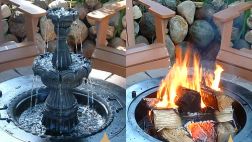 ¿Una parrilla en tu pileta? Mira este patio 'convertible'