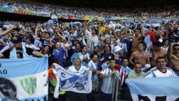 Jugadores argentinos cantan: "Brasil, decime qué se siente"