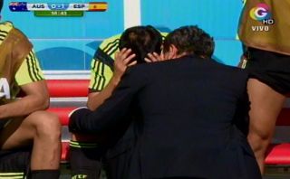 David Villa se despidió llorando del Mundial y de su selección