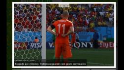 En Chile consideran que Robben se burló de ellos con este gesto