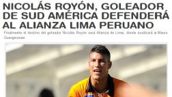 Uruguayo Nicolás Royón sería el nuevo delantero de Alianza Lima
