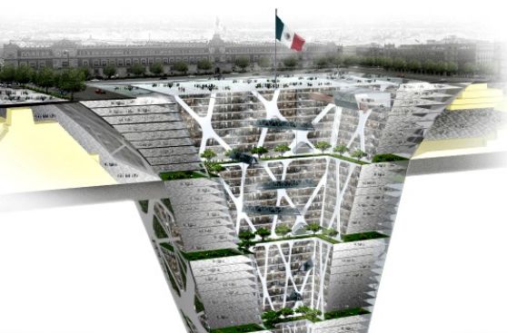 Los impresionantes edificios bajo tierra en Ciudad de México