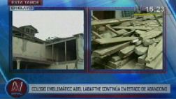 Chiclayo: histórico colegio Pedro Labarthe sigue abandonado