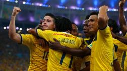 Colombia ganó 2-0 y está en cuartos de final por primera vez