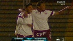 Universitario remontó y venció 4-2 a Los Caimanes en Chiclayo