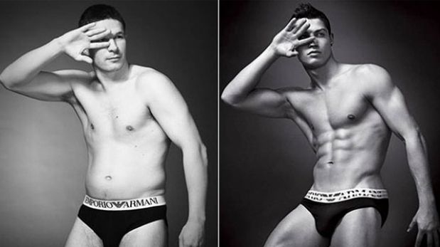 Estos “hombres reales” posan como modelos de ropa interior