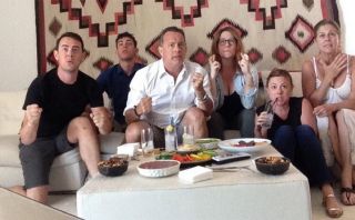 Así vivió Tom Hanks el partido de EE.UU. en el Mundial