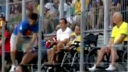 Hincha fingió discapacidad para irrumpir en el Bélgica-EE.UU.