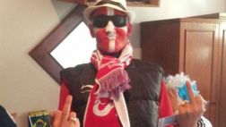 Barrabrava argentino se disfrazó de suizo para ir al estadio