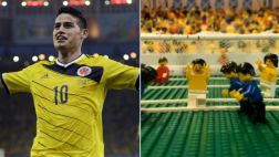 Golazo de James Rodríguez a Uruguay es recreado en Lego