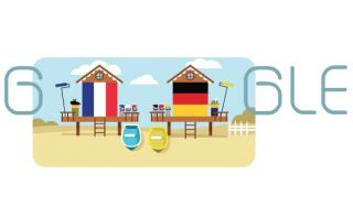 Cuartos de final: Francia vs Alemania en un doodle de Google
